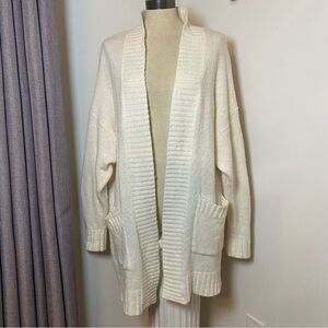 ❌SOLD❌AERIE Cozy Cream Open-Front Sweater